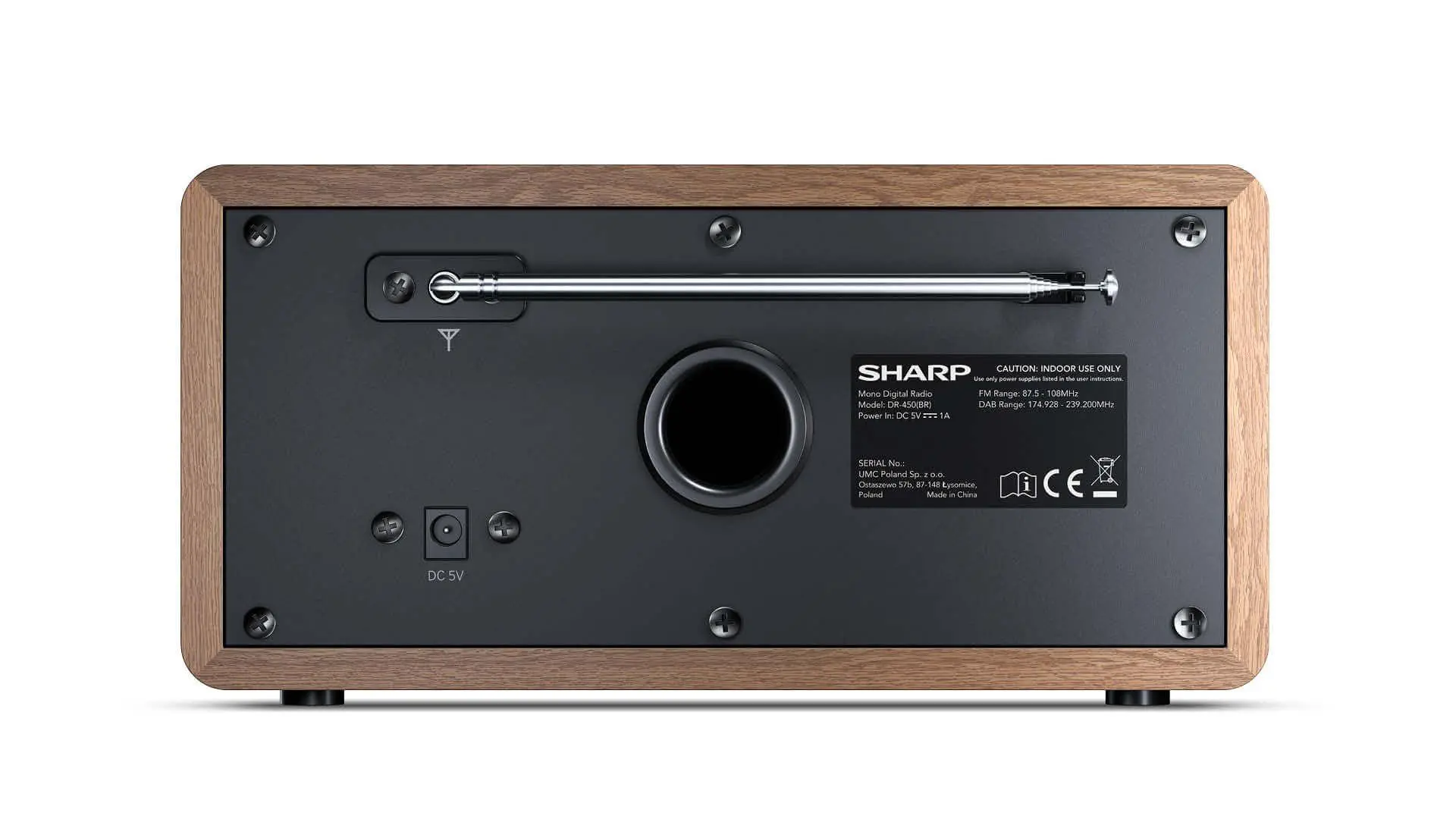 Radioodbiornik Sharp DR-450 Radio FM DAB+ Bluetooth Brązowy