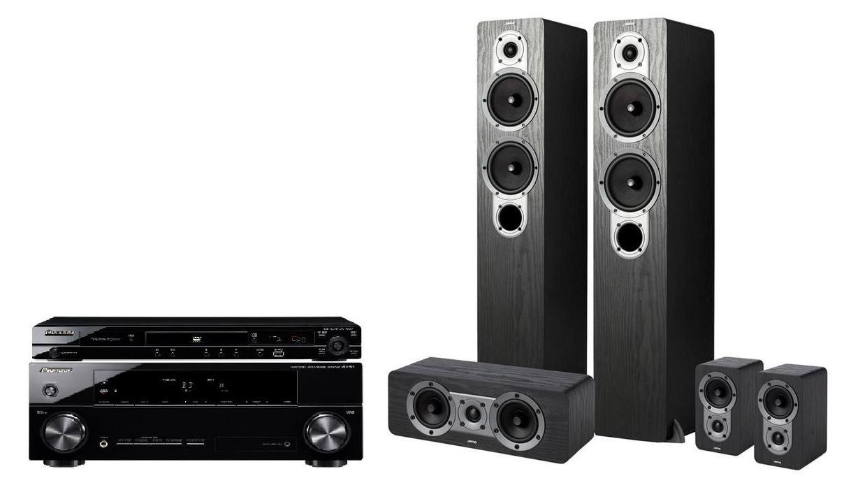 Zestaw kina Pioneer DV-420VK, VSX-520K, Jamo S 426 HCS 3 (czarny)