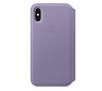 Etui Apple Leather Folio do iPhone Xs MVF92ZM/A (liliowe)