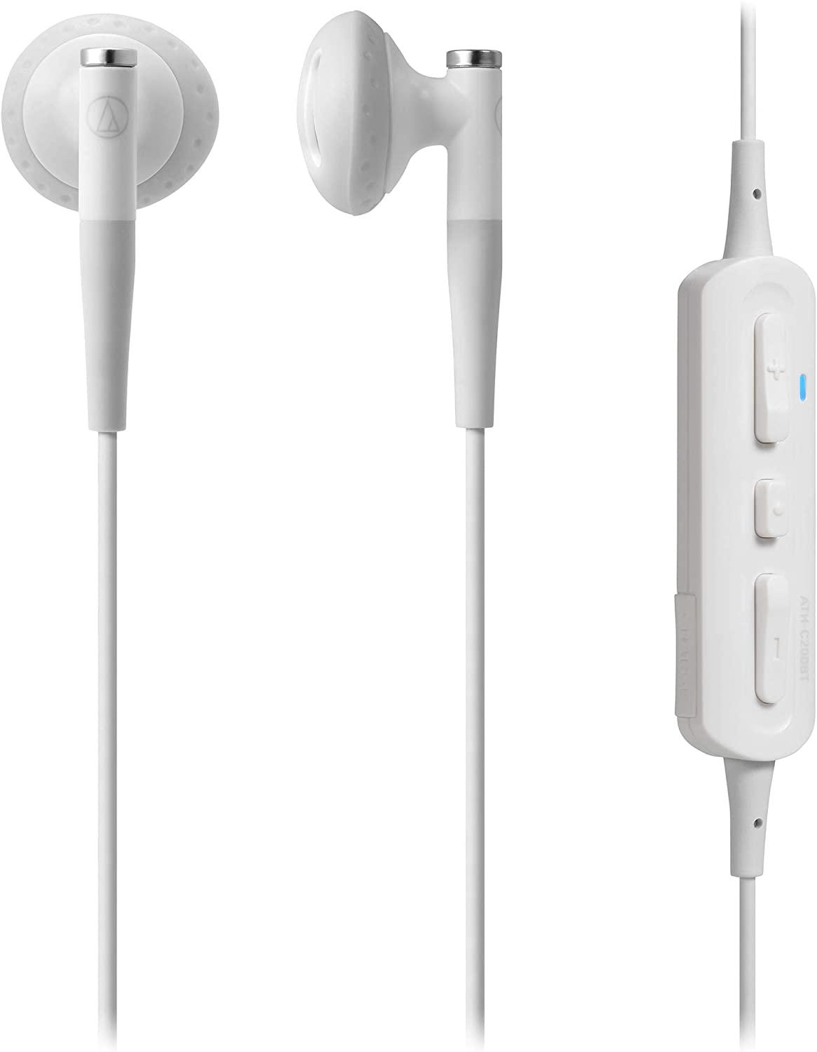 Słuchawki bezprzewodowe Audio-Technica ATH-C200BTWH - douszne - Bluetooth 4.1