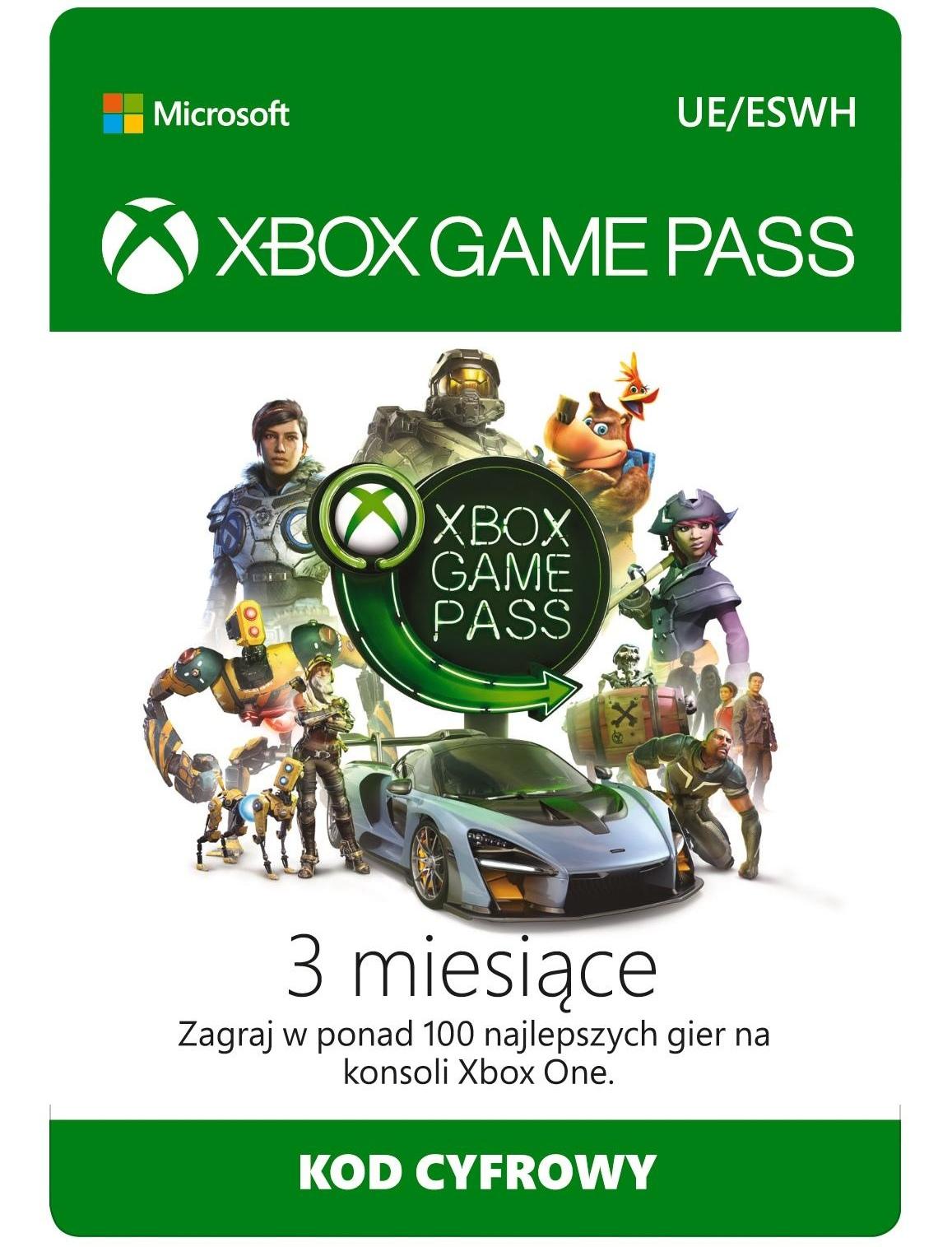 Subskrypcja Promocyjna Xbox Game Pass (3 m-ce) [kod aktywacyjny]