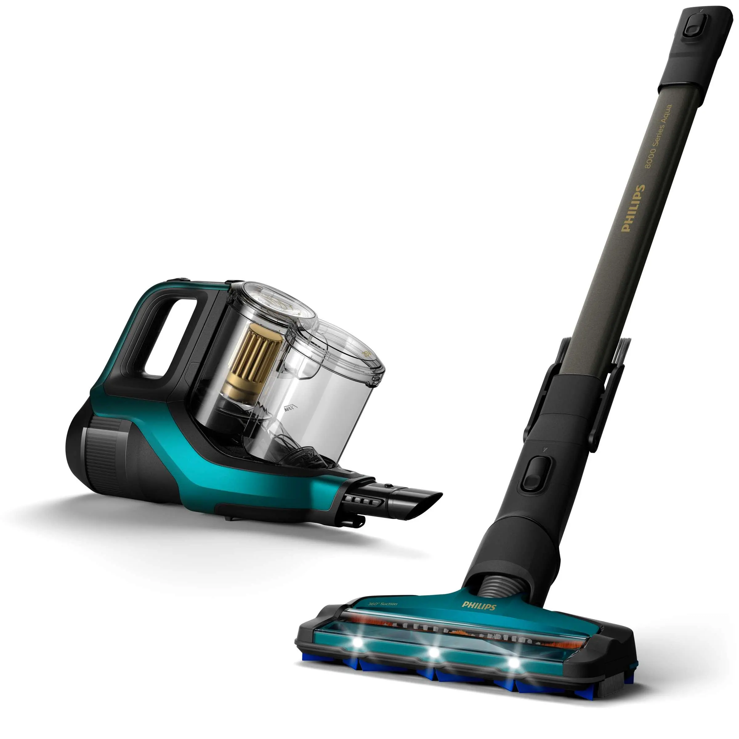 Odkurzacz Philips Aqua 8000 XC8149/01 80min Funkcja mycia Mini elektroszczotka