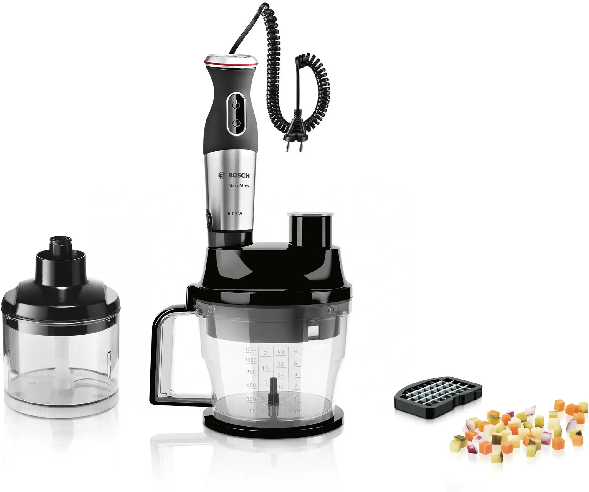 Blender Bosch MaxoMixx MS8CM61X1 1000W Malakser Rozdrabniacz Końcówka do ubijania
