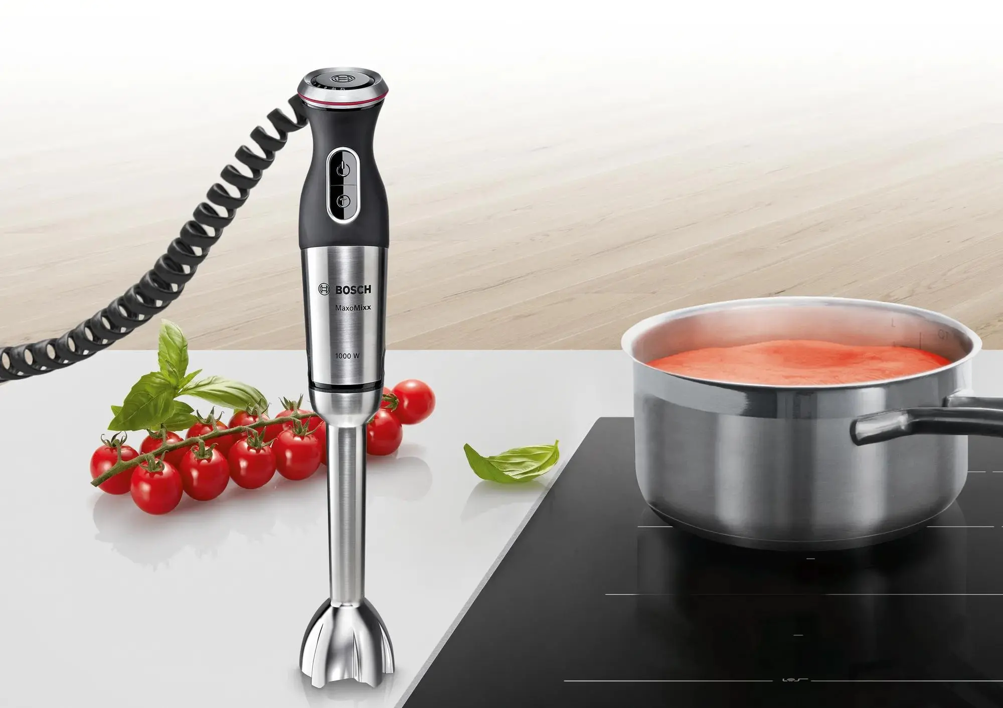 Blender Bosch MaxoMixx MS8CM61X1 1000W Malakser Rozdrabniacz Końcówka do ubijania