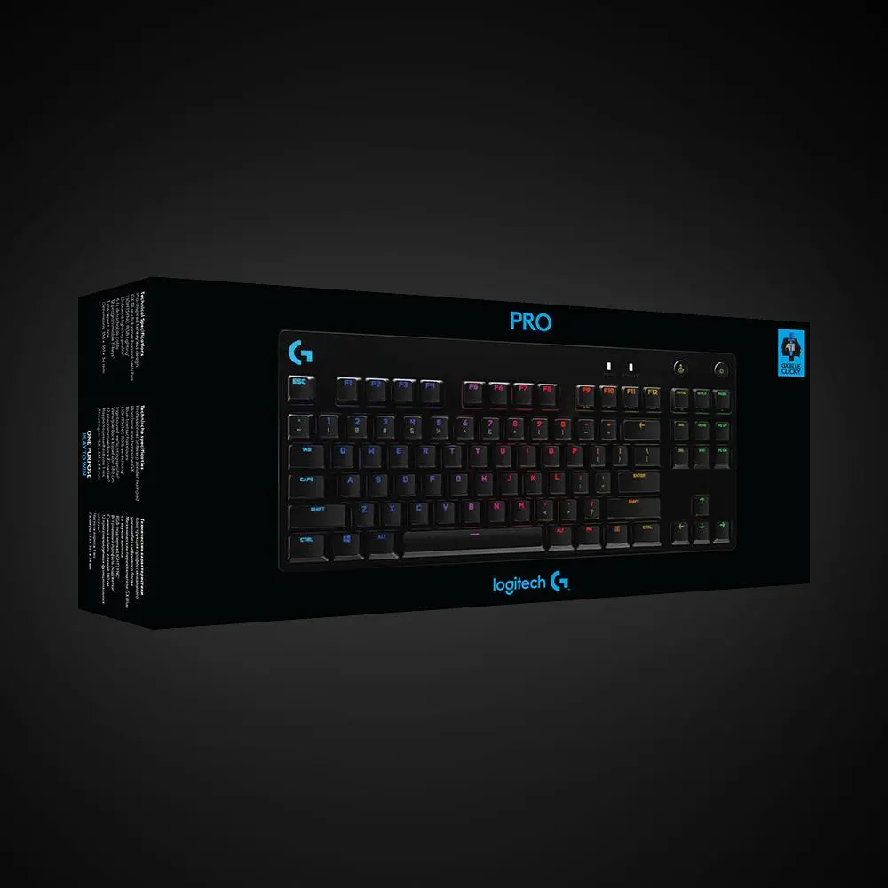 Klawiatura mechaniczna Logitech G Pro GX Blue Czarny