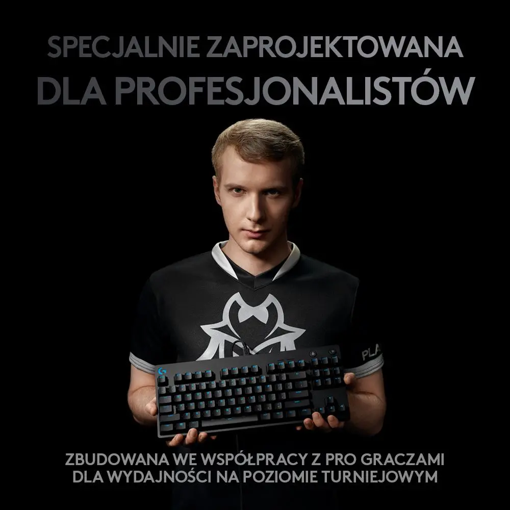 Klawiatura mechaniczna Logitech G Pro GX Blue Czarny