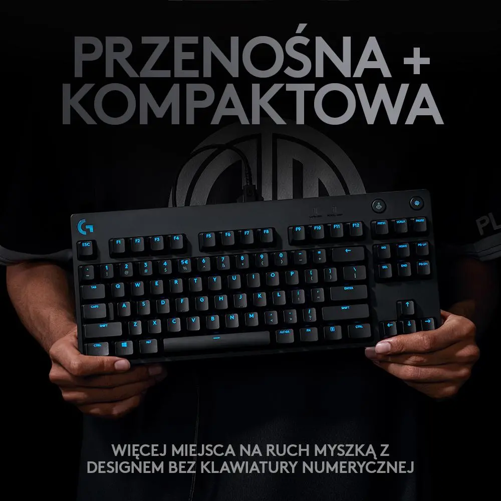 Klawiatura mechaniczna Logitech G Pro GX Blue Czarny