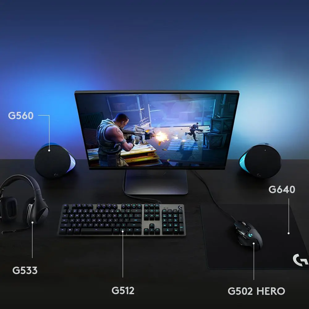 Klawiatura mechaniczna Logitech G512 Carbon GX Brown Tactile Czarny