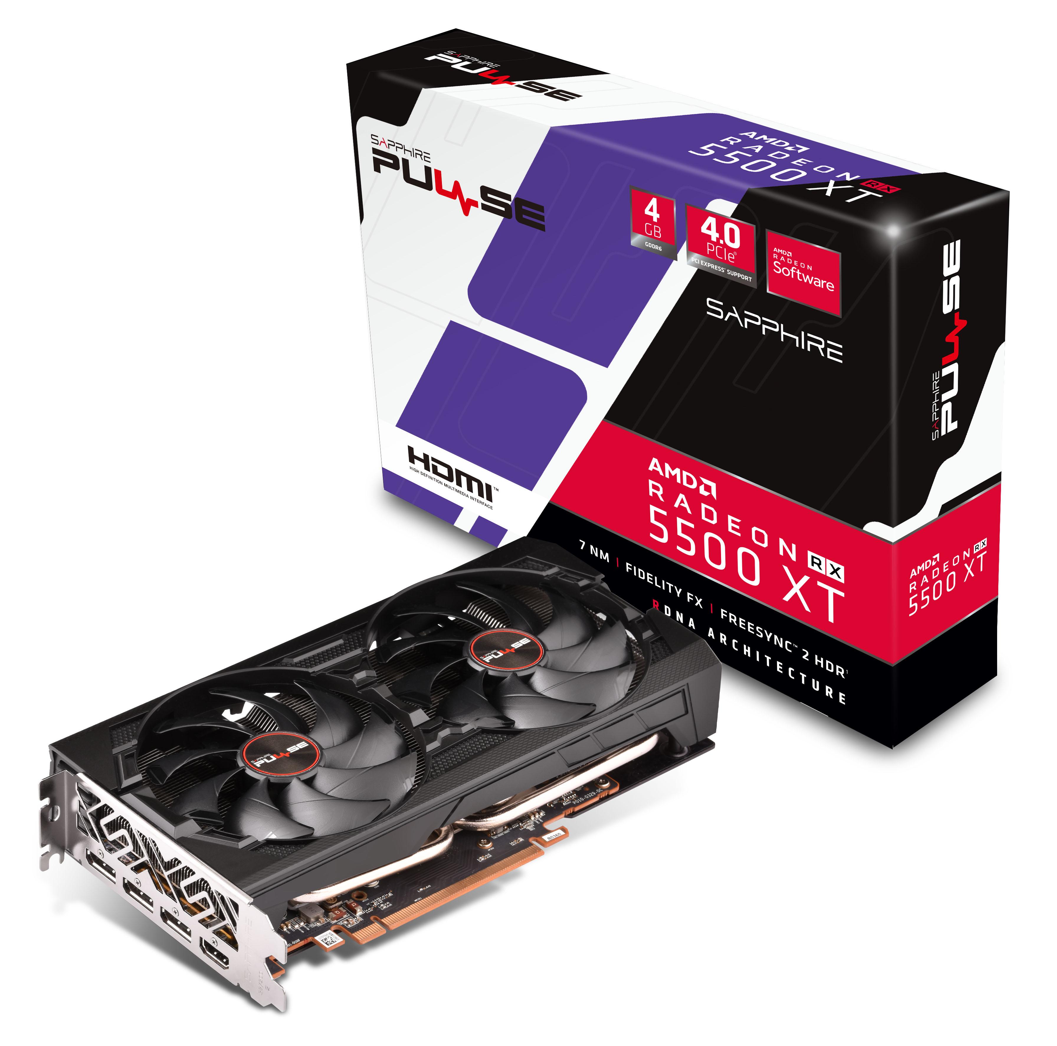 Sapphire technology Pulse Radeon RX 5500 XT 4GB GDDR6 128bit