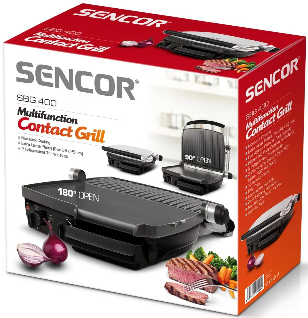 Grill elektryczny Sencor SBG 6031SS 1102cm2