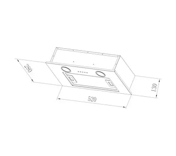 Okap Candy CBG625/1W Biały