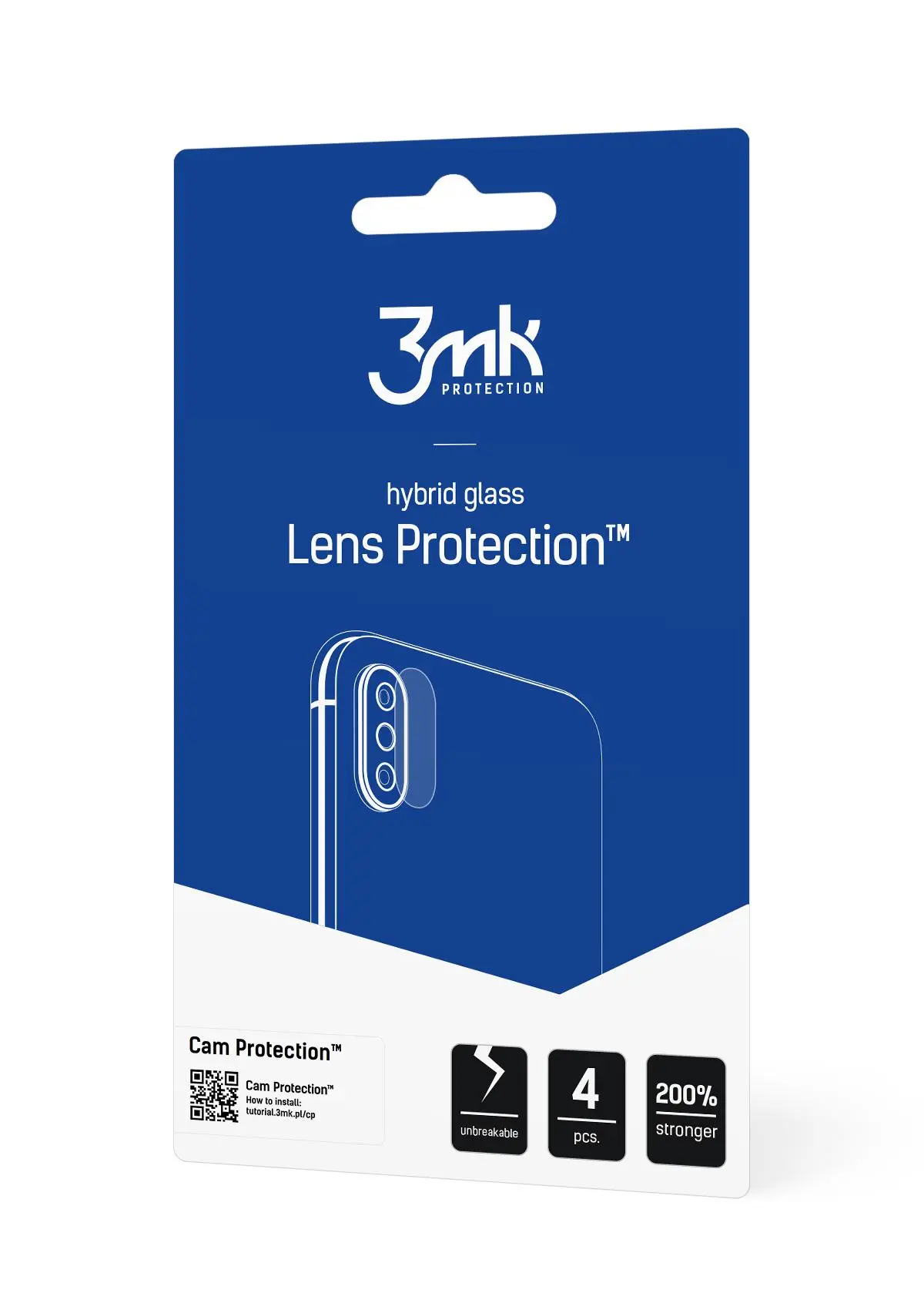 Szkło hybrydowe 3mk Lens Protect do iPhone X