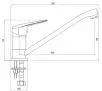 Bateria Deante Boro BMO 060M Chrom Mosiądz