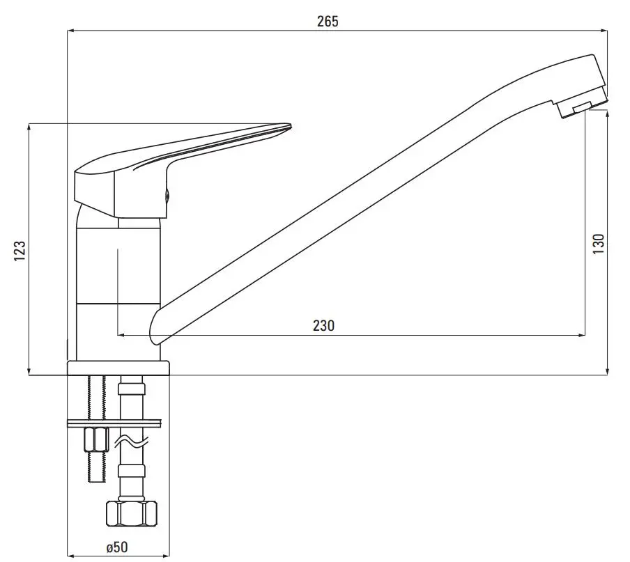 Bateria Deante Boro BMO 060M Chrom Mosiądz