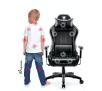 Fotel Diablo Chairs X-One 2.0 Kids Size Dla dzieci do 160kg Skóra ECO Tkanina Czarny