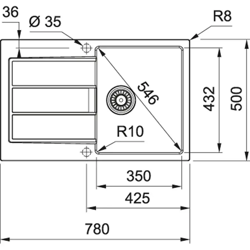 Zlewozmywak Franke Sirius 2.0 S2D 611-78 Tectonite Kamienny szary