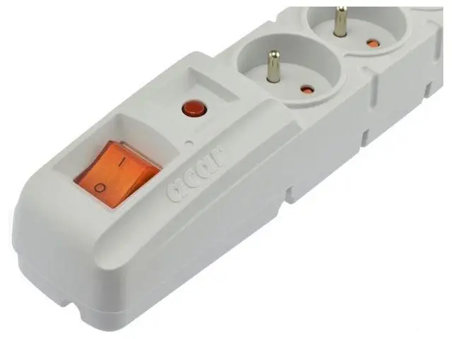 Listwa Acar S8 8 gniazd 5m Szary