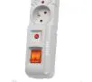Listwa Acar S8 8 gniazd 5m Szary