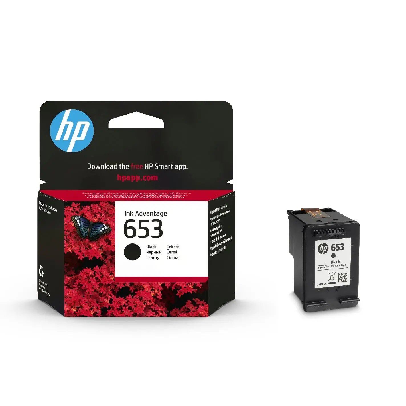 Tusz HP 3YM75AE nr 653 Czarny 6 ml