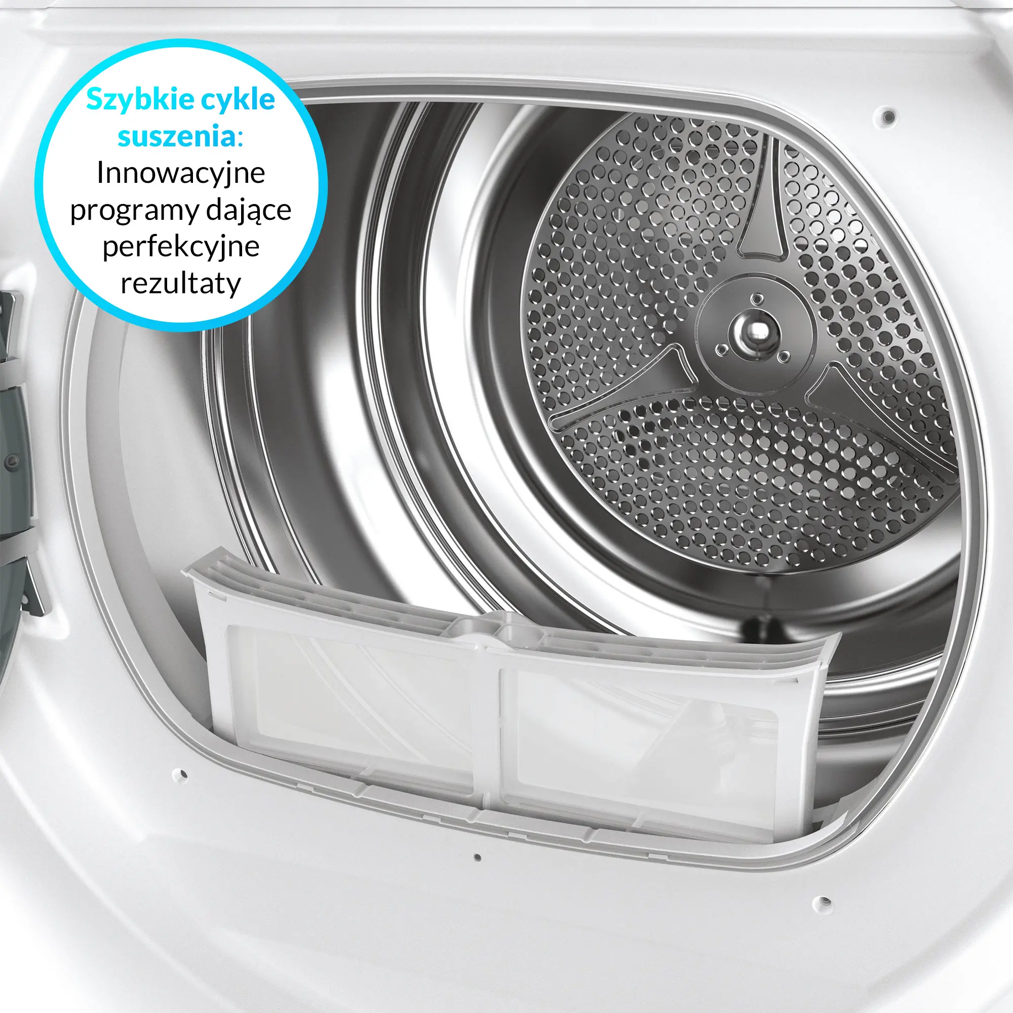Suszarka Candy RapidO RO4 H7A2TEX-S Slim 46,5cm 7kg Zdalne sterowanie