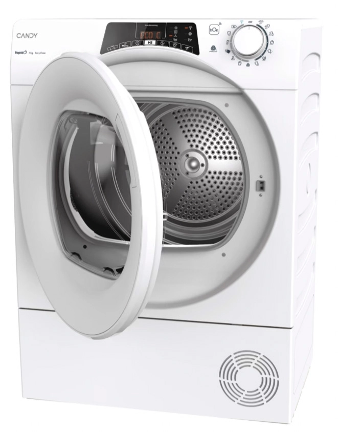 Suszarka Candy RapidO RO4 H7A2TEX-S Slim 46,5cm 7kg Zdalne sterowanie
