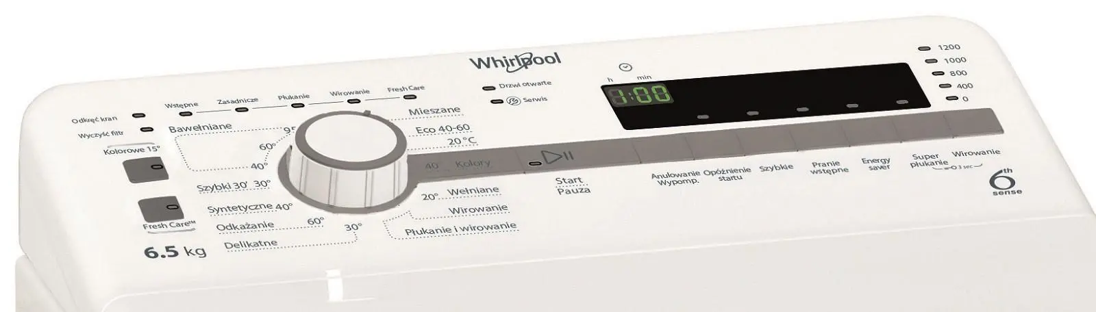 Pralka Whirlpool TDLR 65230S PL/N 6,5kg 1200obr/min