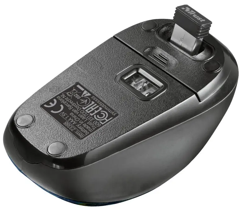 Myszka Trust Yvi Wireless Mouse Peacock 23388 Niebieski