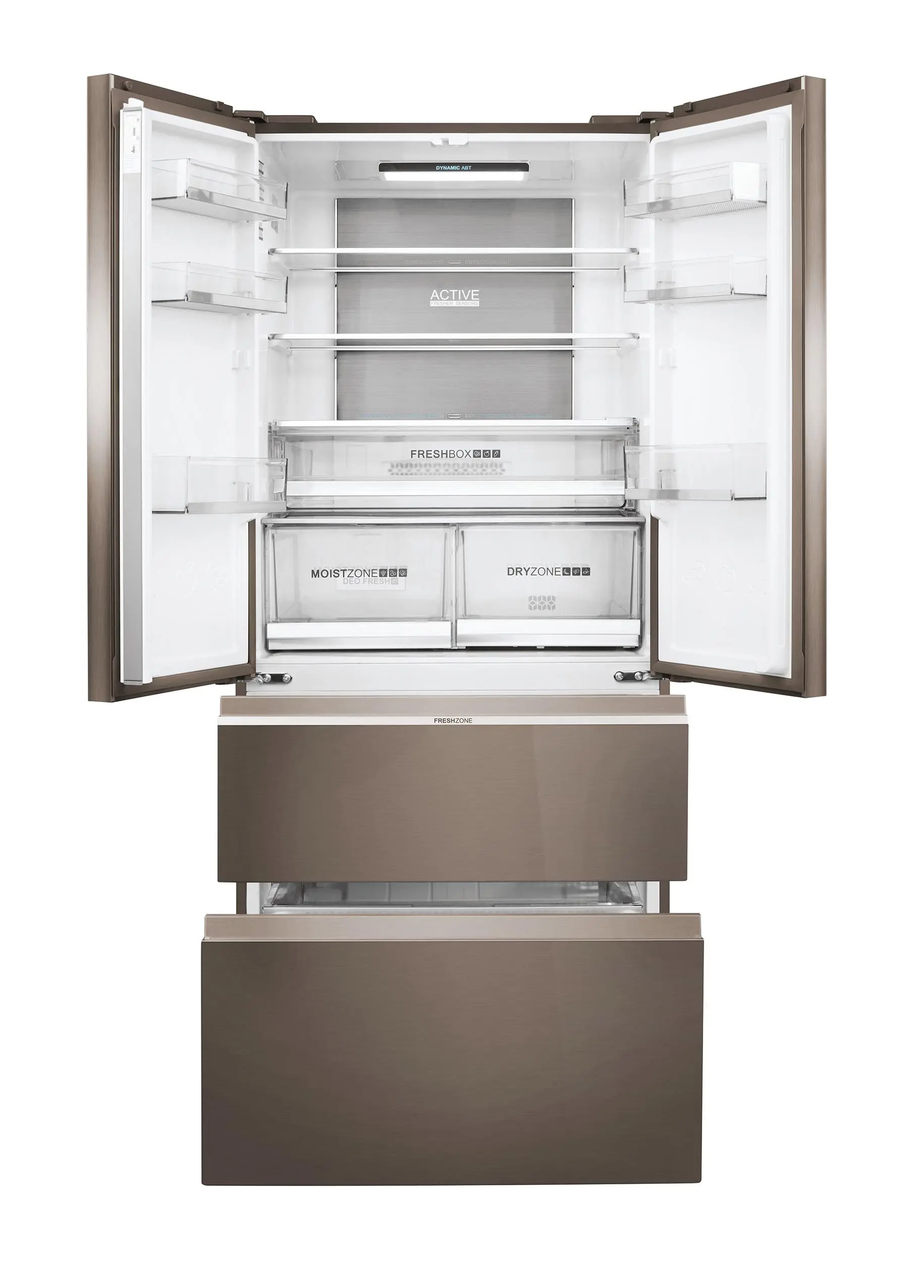 Lodówka Haier Seria 7 HB18FGSAAA Pełny No Frost 190cm Szuflada z kontrolą wilgotności Tytanowy