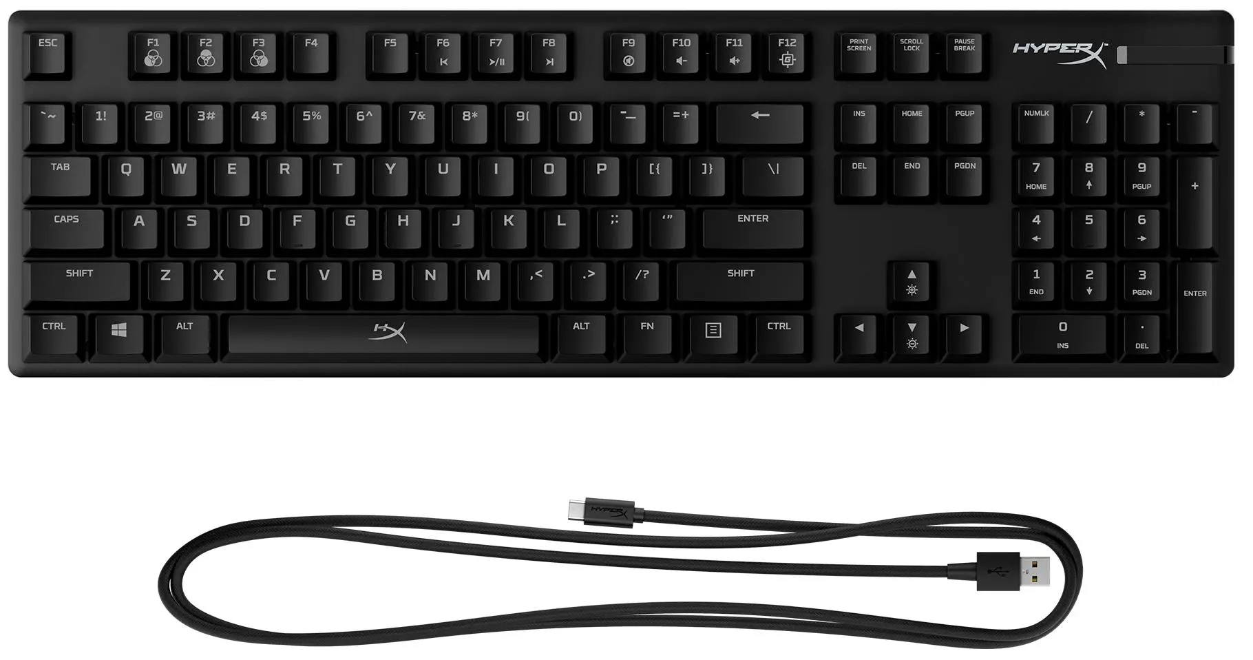 Klawiatura mechaniczna HyperX Alloy Origins Aqua Switch Czarny