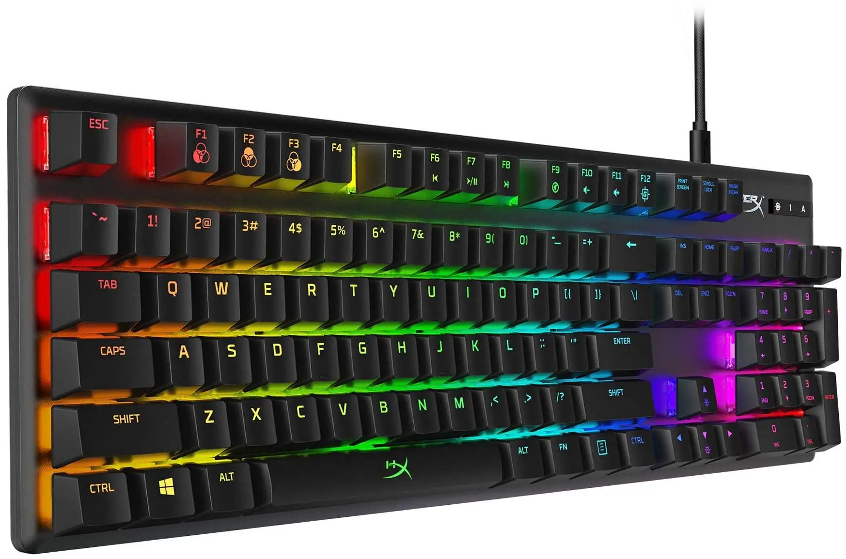 Klawiatura mechaniczna HyperX Alloy Origins Aqua Switch Czarny