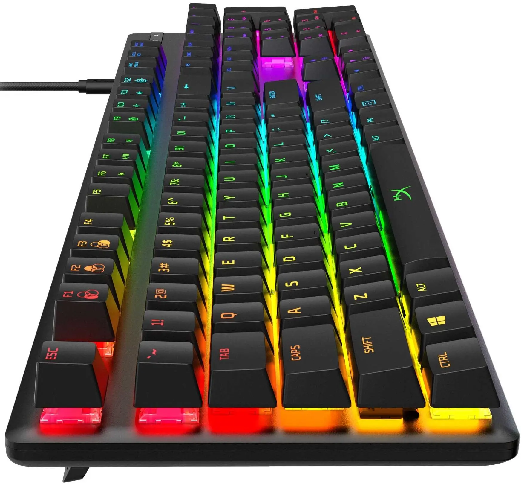 Klawiatura mechaniczna HyperX Alloy Origins Aqua Switch Czarny
