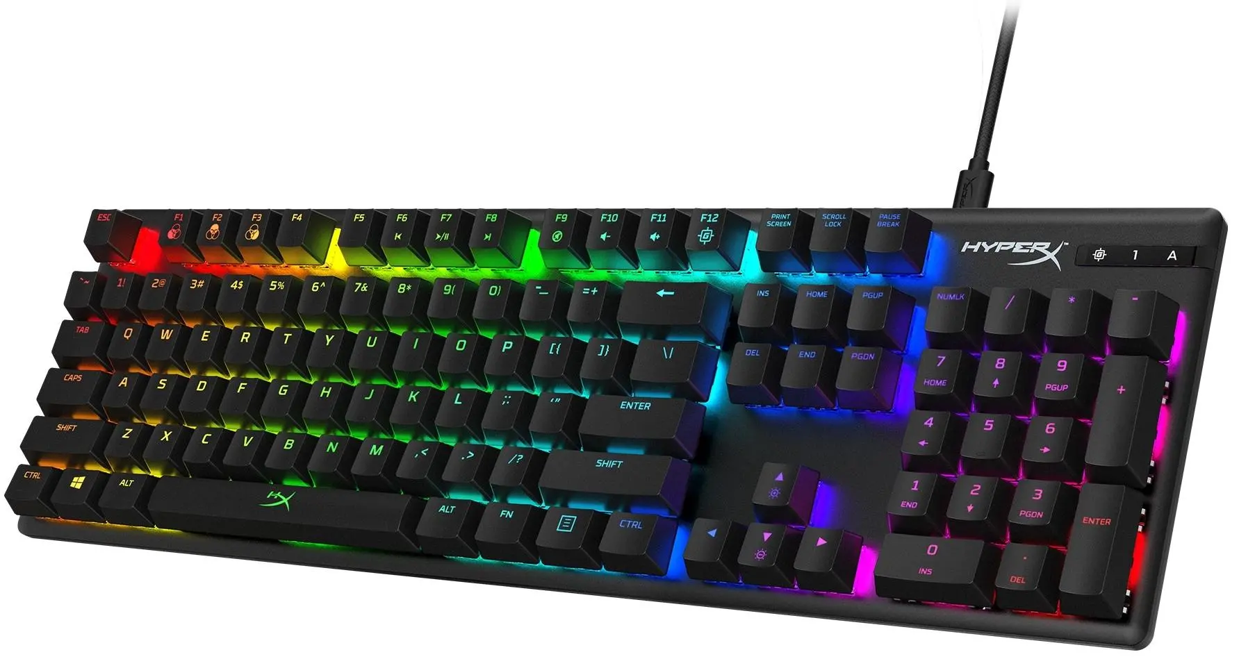 Klawiatura mechaniczna HyperX Alloy Origins Aqua Switch Czarny