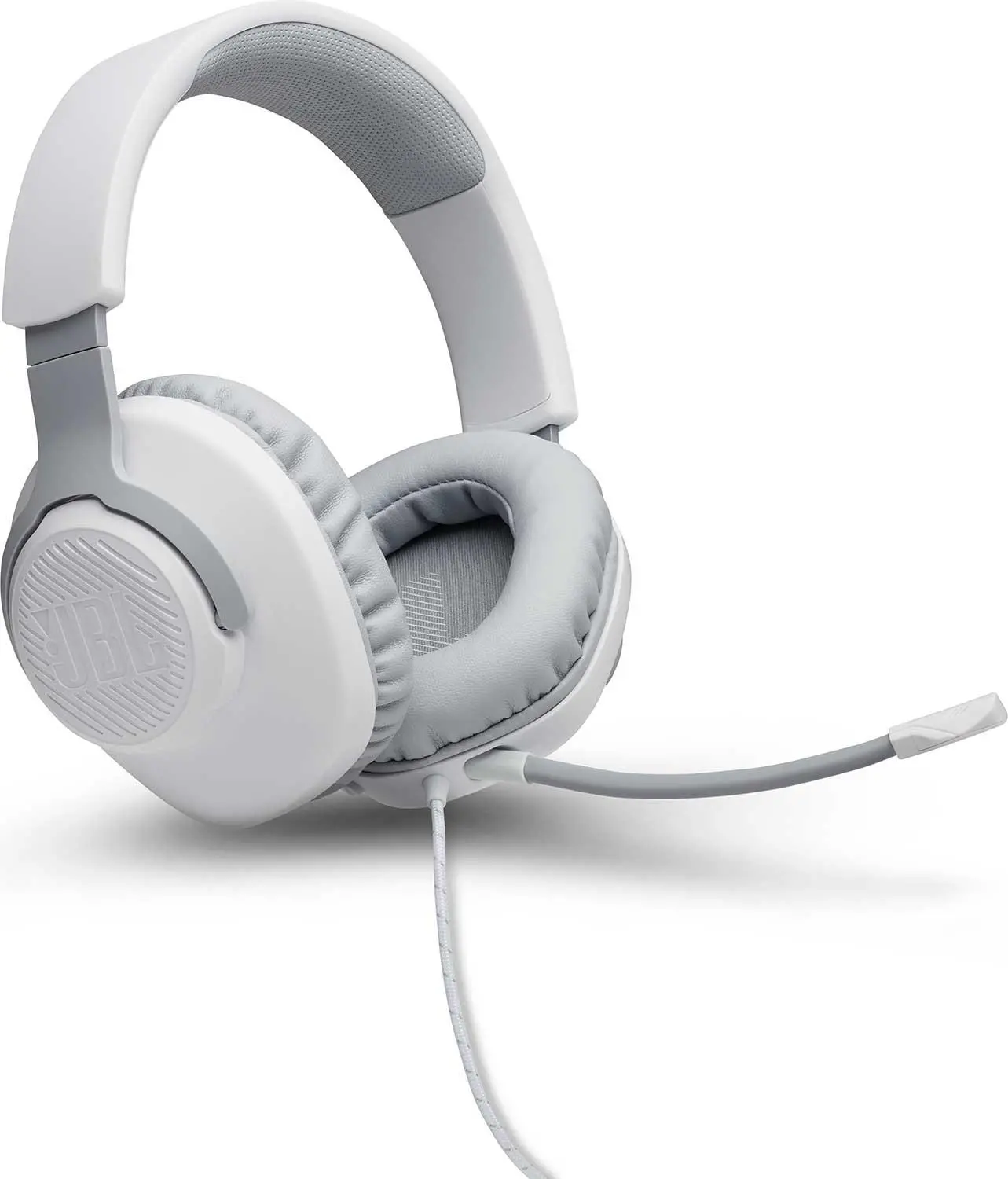 Słuchawki przewodowe z mikrofonem JBL Quantum 100 Nauszne Biały