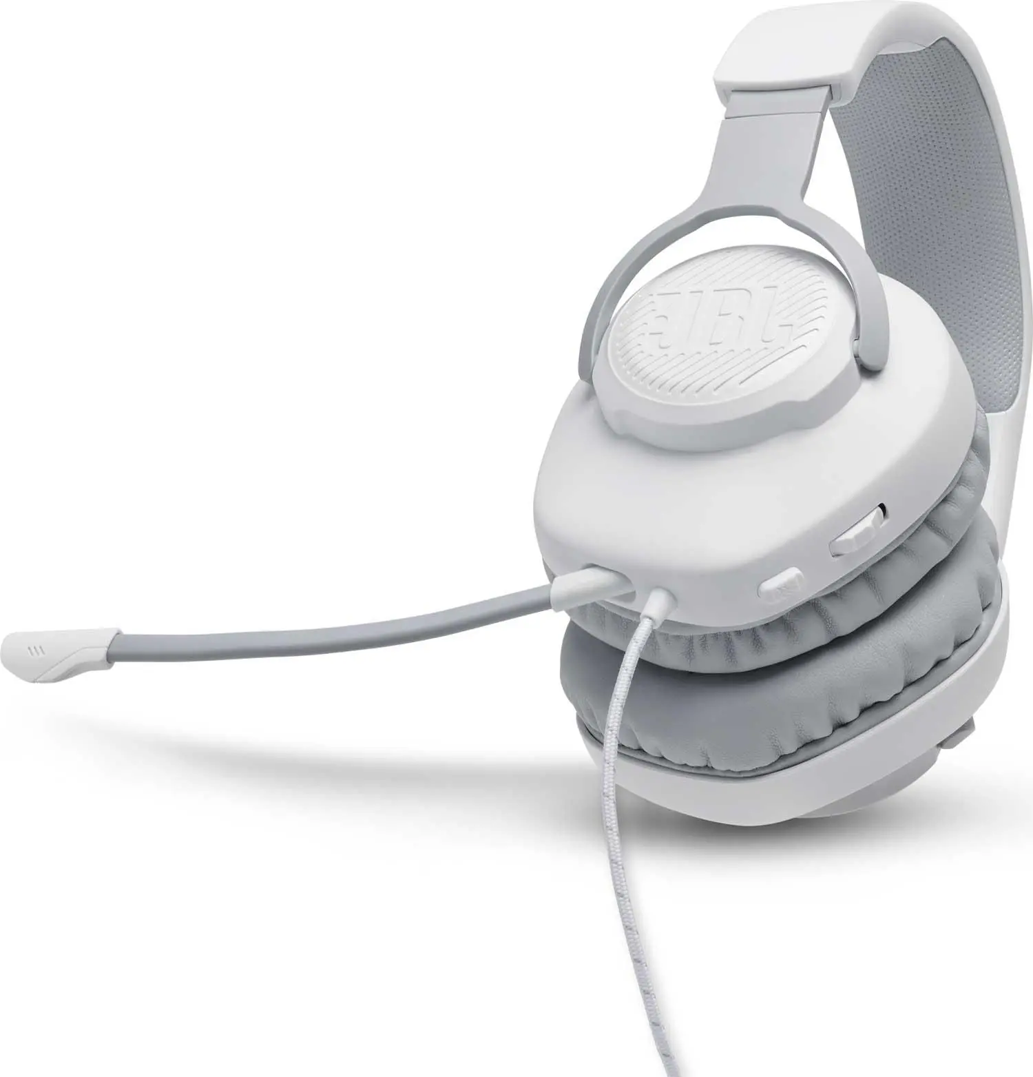 Słuchawki przewodowe z mikrofonem JBL Quantum 100 Nauszne Biały