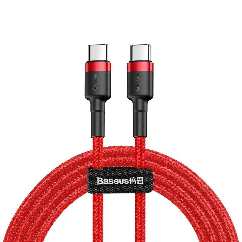 Kabel Baseus USB-C PD Cafule PD 2,0 QC 3,0 60W 2m Czerwony