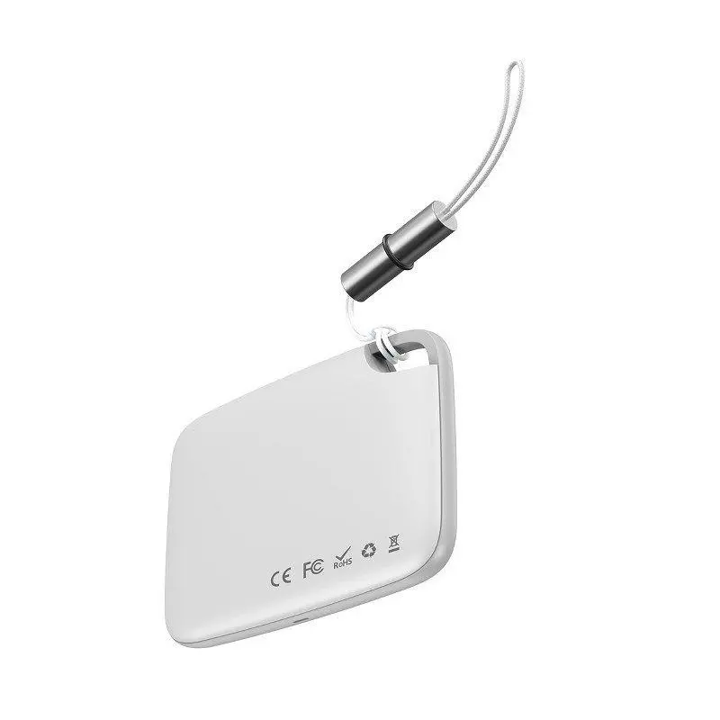 Lokalizator Baseus Bluetooth  T2 ze smyczą Biały