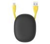 Kabel Baseus Zwijany kabel USB Lightning Let's go Little Reunion, 2A, 1m (żółto-szary)