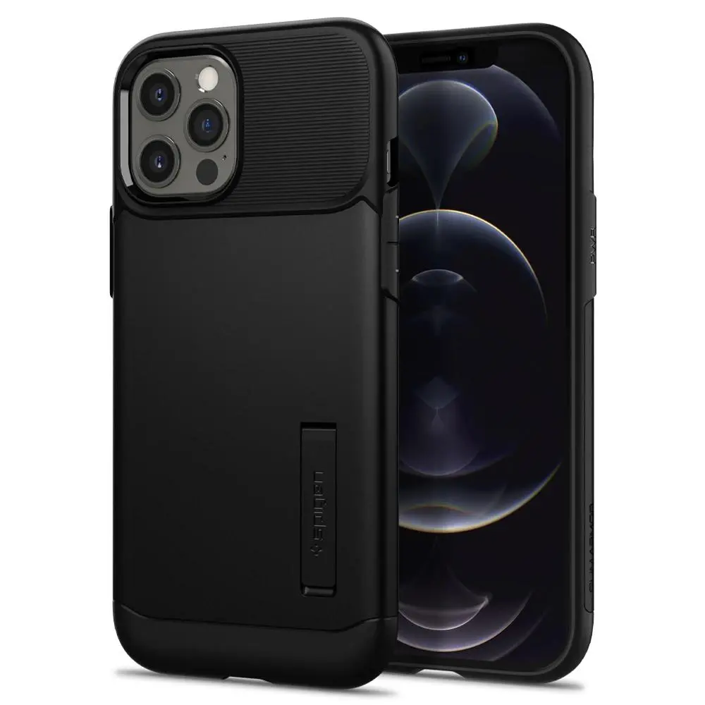 Etui Spigen Slim Armor ACS01479 do iPhone 12 Pro Max Czarny