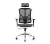 Fotel Diablo Chairs V-Basic Normal Size Biurowy do 150kg Tkanina Biało-czarny