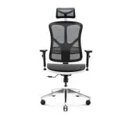 Diablo Chairs V-Basic Normal Size Biurowy do 150kg Tkanina Biało-czarny