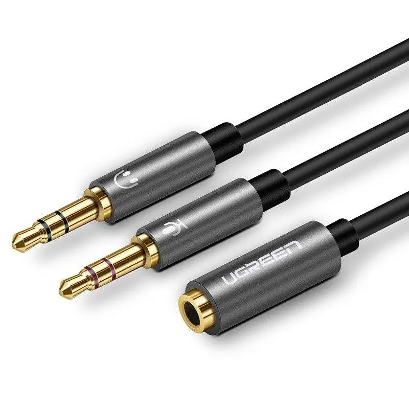 Rozdzielacz UGREEN AV140 audio AUX Czarny