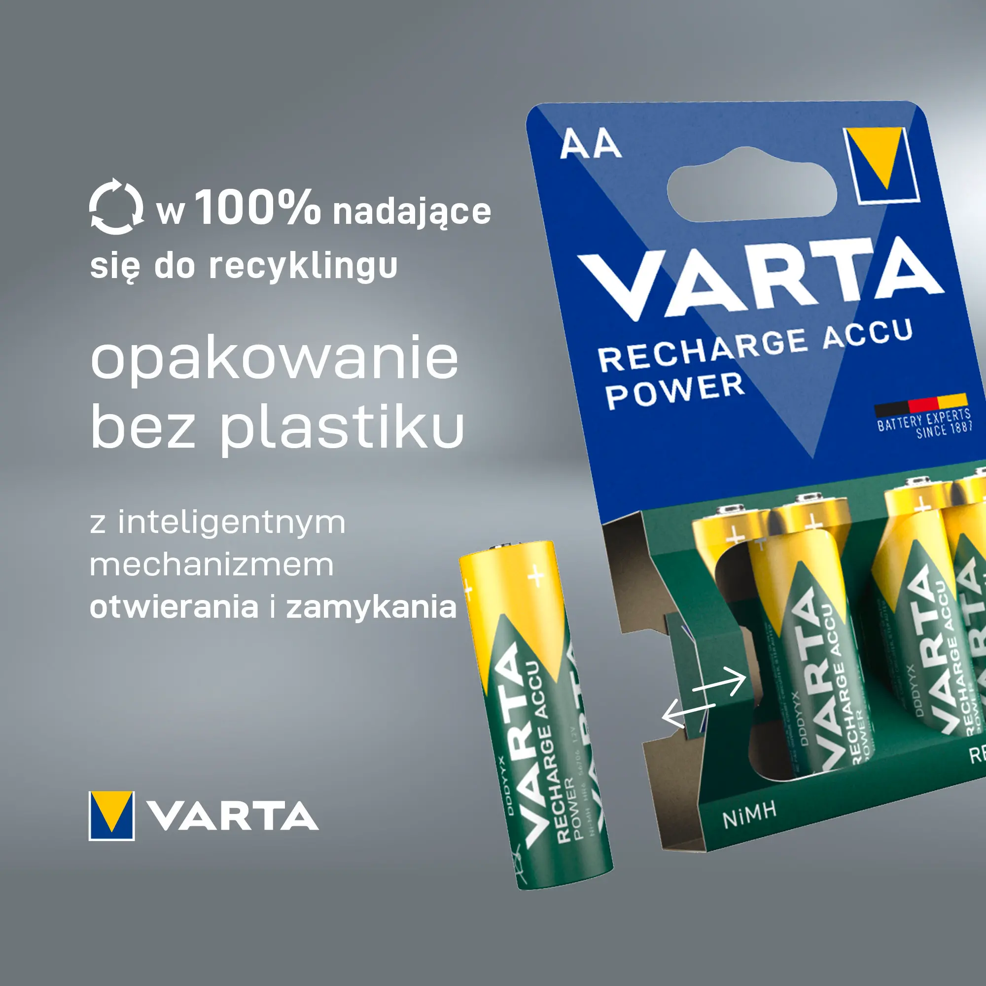 Akumulatorki VARTA Rechargeable ACCU AA 2100mAh 4szt.