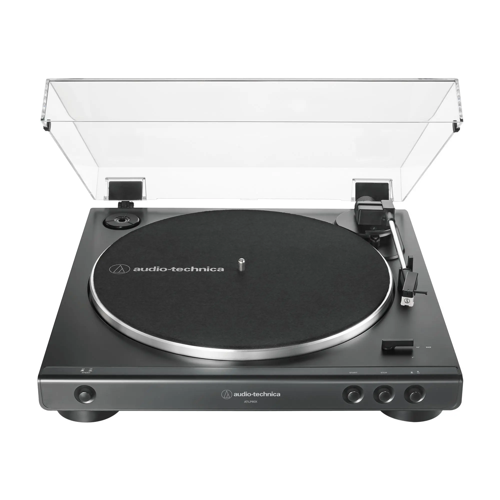 Gramofon Audio-Technica AT-LP60X Automatyczny Napęd paskowy Przedwzmacniacz Czarny