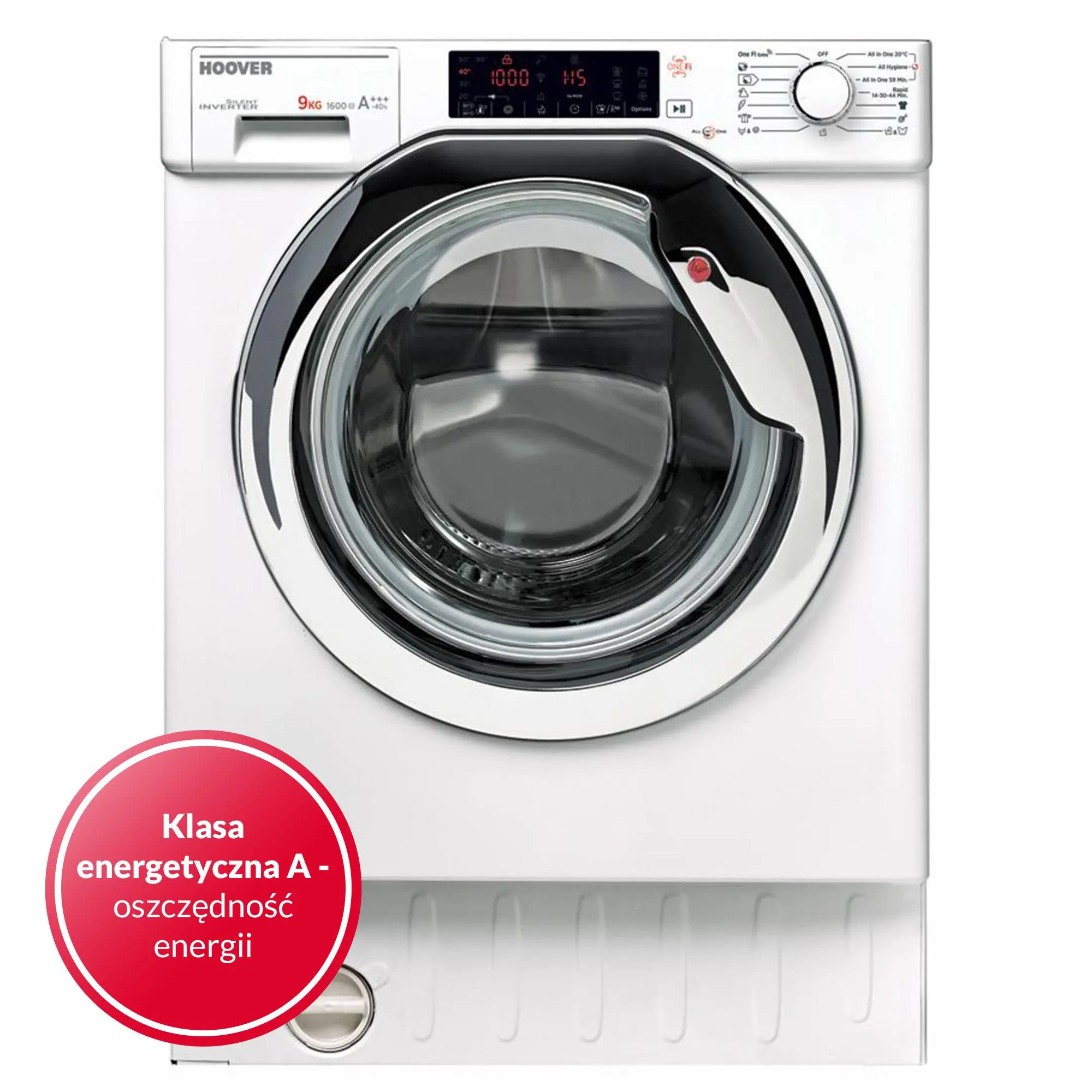 Pralka Hoover HBWO69TAMCE-S 9kg 1600obr/min Zdalne sterowanie