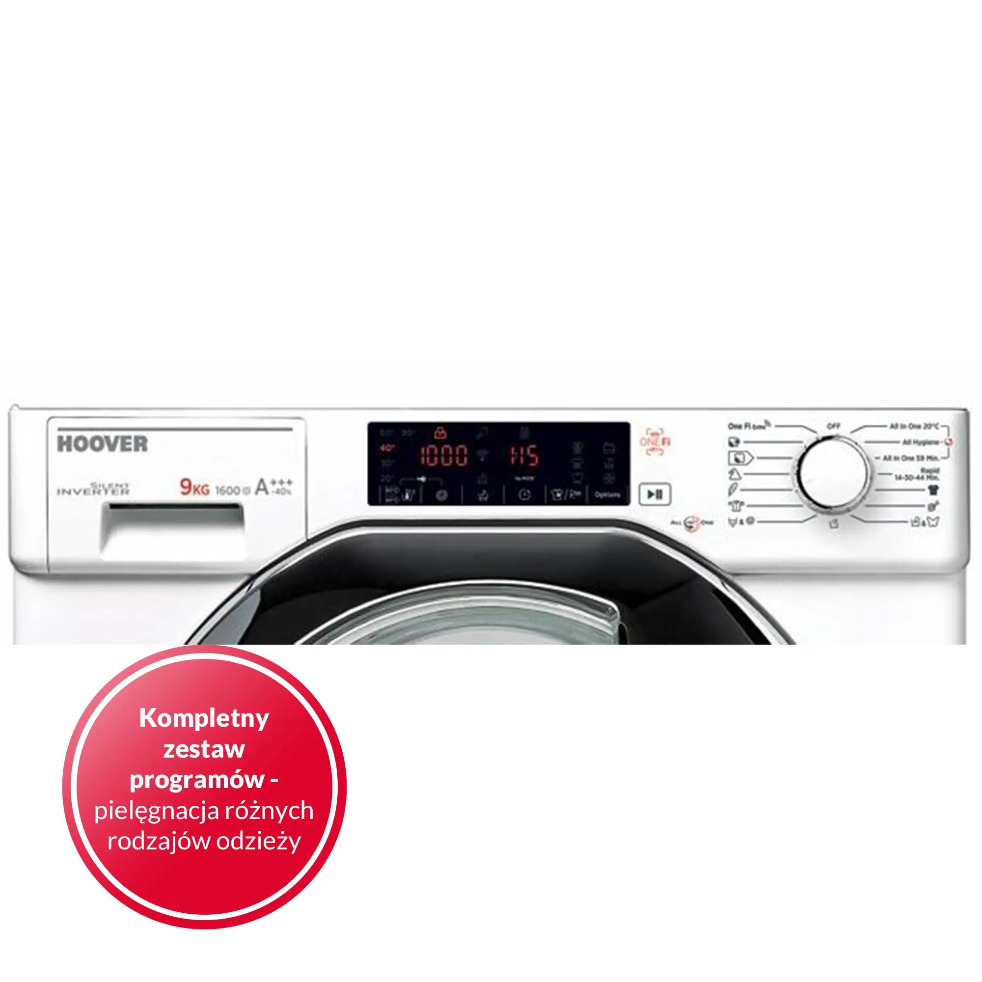 Pralka Hoover HBWO69TAMCE-S 9kg 1600obr/min Zdalne sterowanie