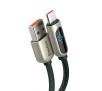 Kabel Baseus USB do USB-C Display, 5A, 1m (zielony)