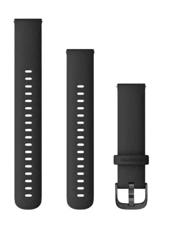 Pasek Garmin vivoactive 4s Black Gunmetal 18mm Czarny