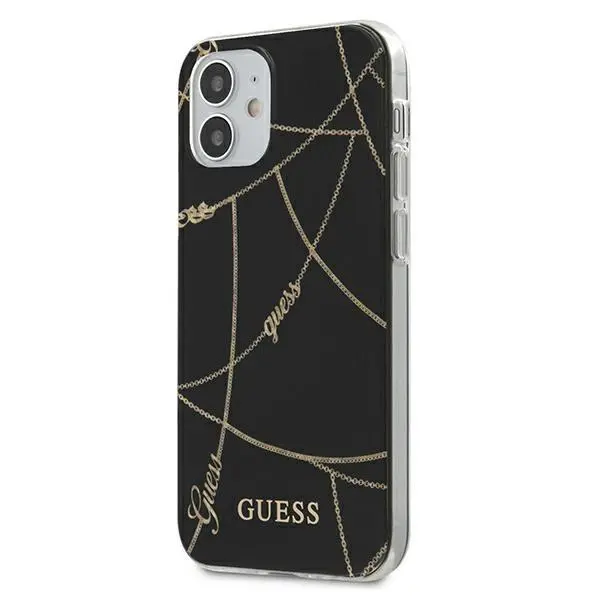 Etui Guess Gold Chain GUHCP12SPCUCHBK do iPhone 12 mini