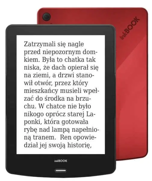 Czytnik E-booków inkBOOK Calypso Plus 6" 16GB WiFi Czerwony Etui