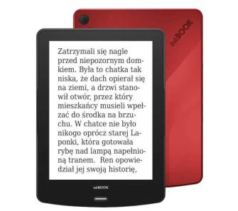 Czytnik E-booków inkBOOK Calypso Plus - 6" - 16GB -WiFi - czerwony + etui